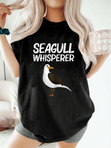 100 cotton cool seagull art - cotton,