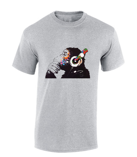 Monkey banksy mens shirt - banksy,