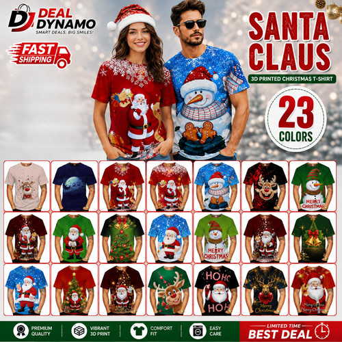 Santa claus short sleeve - short, 3d