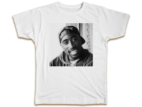Tupac smiling shirt cool - t-shirt,