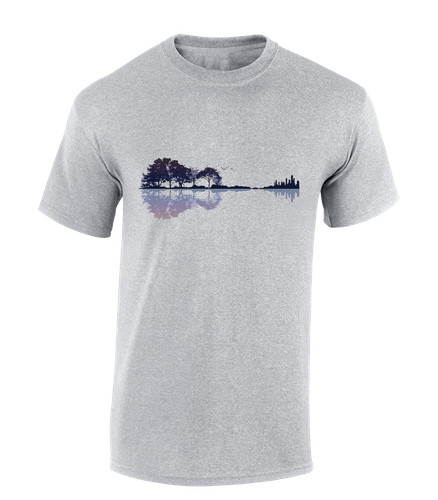 Guitar outdoors mens - guitar, shirt