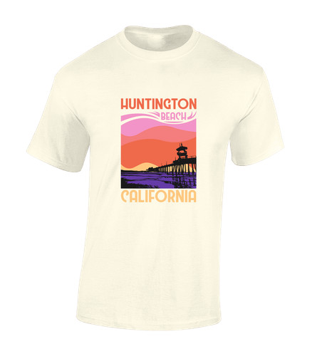 Huntington beach mens shirt - beach,