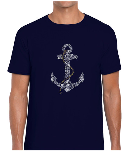 Anchor design mens shirt - anchor, t